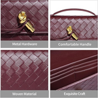 Trendy Woven Evening Clutch Purses For Women Evening Bags