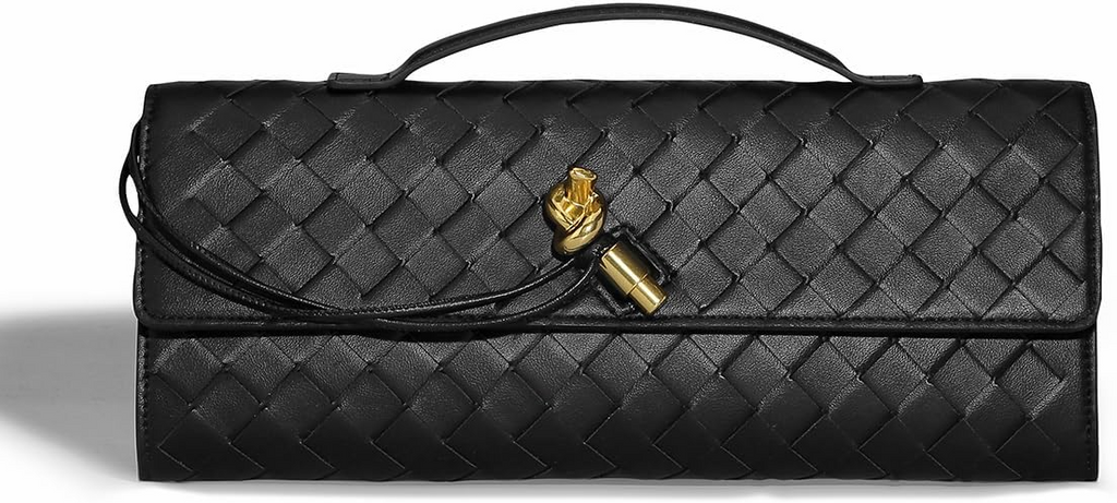 Trendy Woven Evening Clutch Purses For Women Evening Bags
