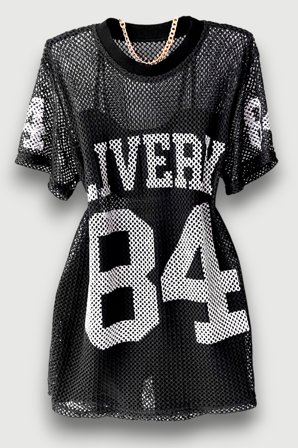 No. 84 Loose Mesh Top, Vest, and Shorts 3-Piece Set
