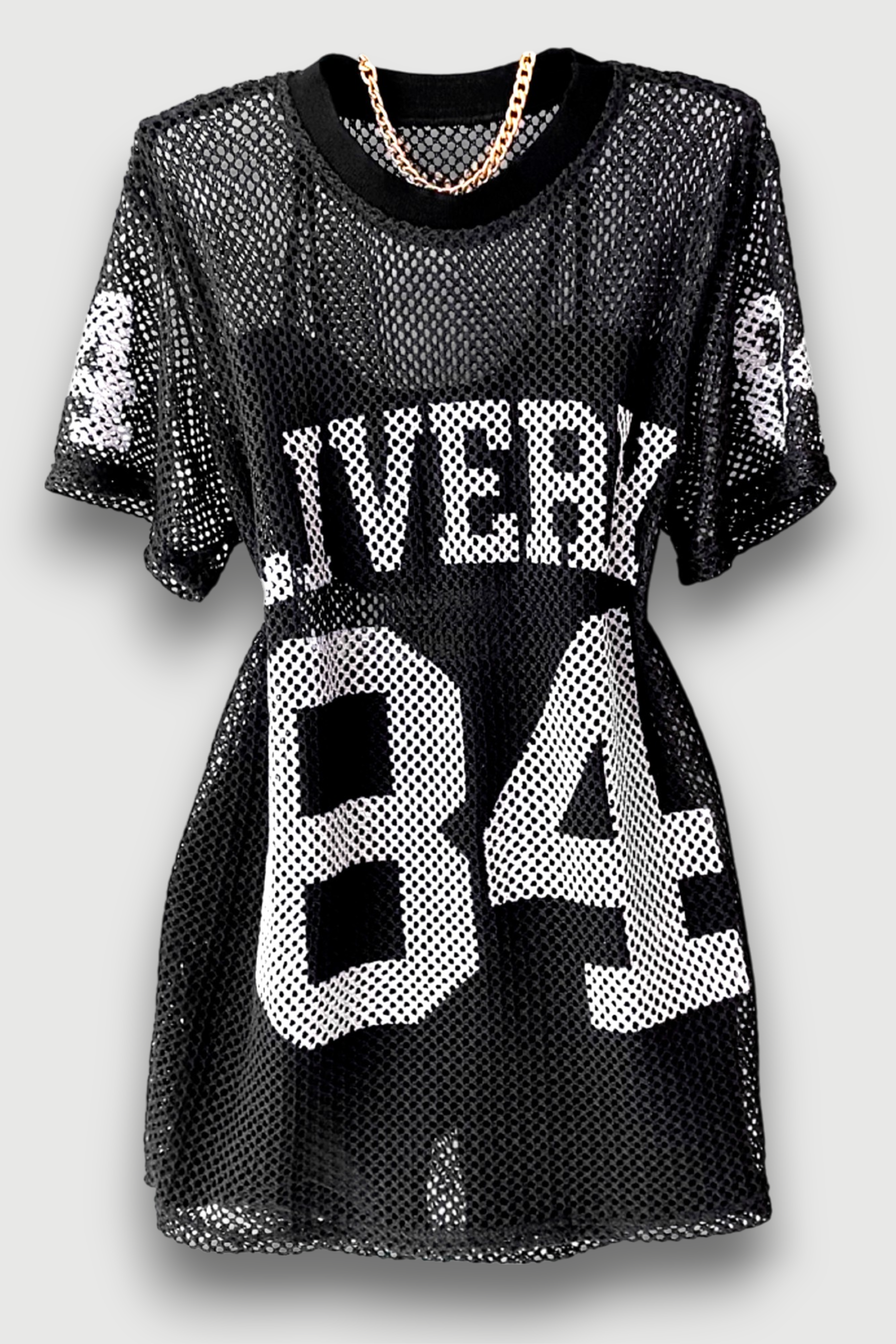 No. 84 Loose Mesh Top, Vest, and Shorts 3-Piece Set