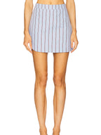 Striped Throughout Shirt And Skirt