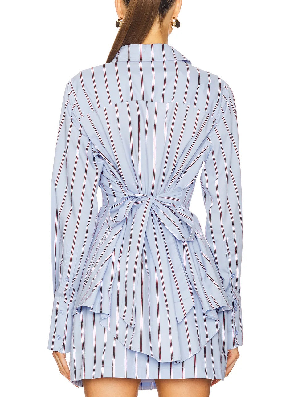 Striped Throughout Shirt And Skirt