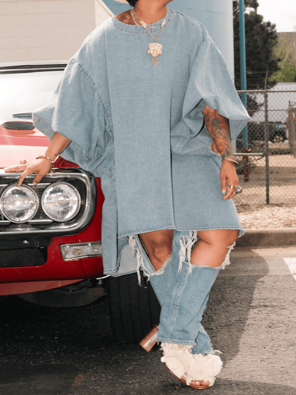 Balloon Sleeves Top