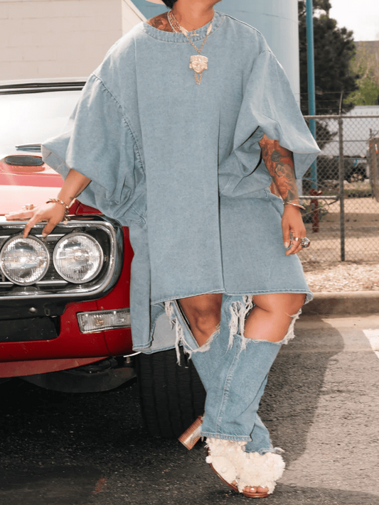 Balloon Sleeves Top