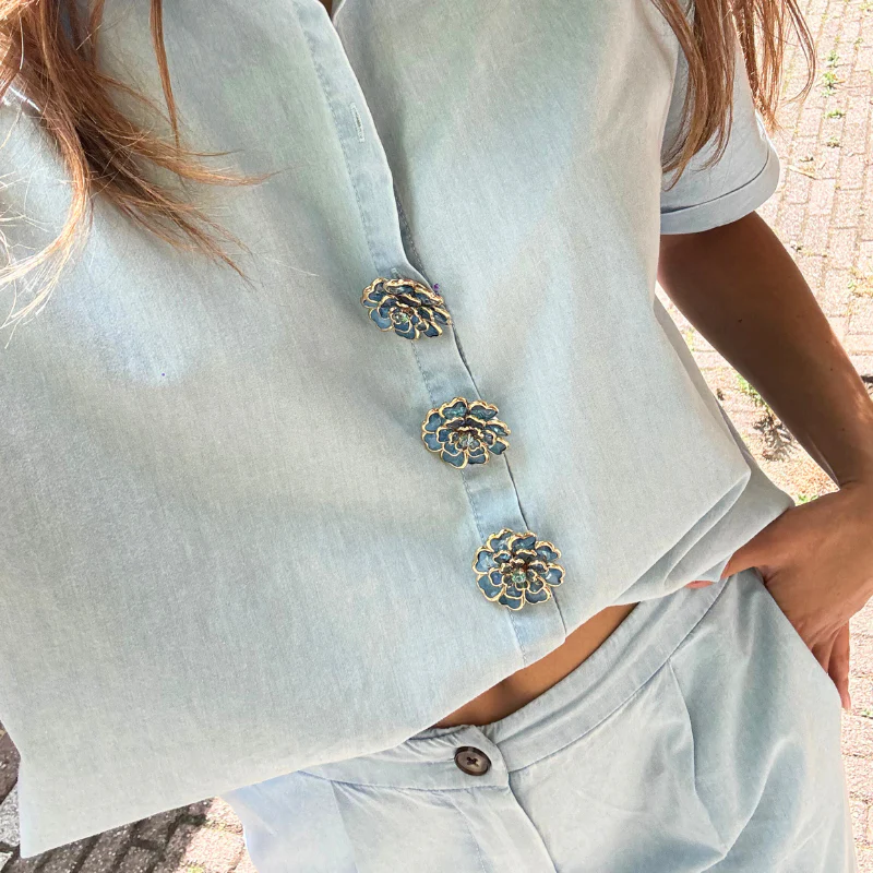 Flower Set Button