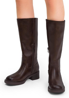 Womens Knee High Boots Square Toe
