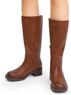 Womens Knee High Boots Square Toe