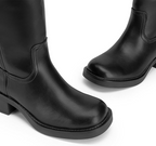 Womens Knee High Boots Square Toe