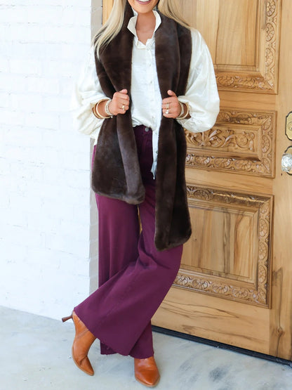 Fur Espresso Scarf