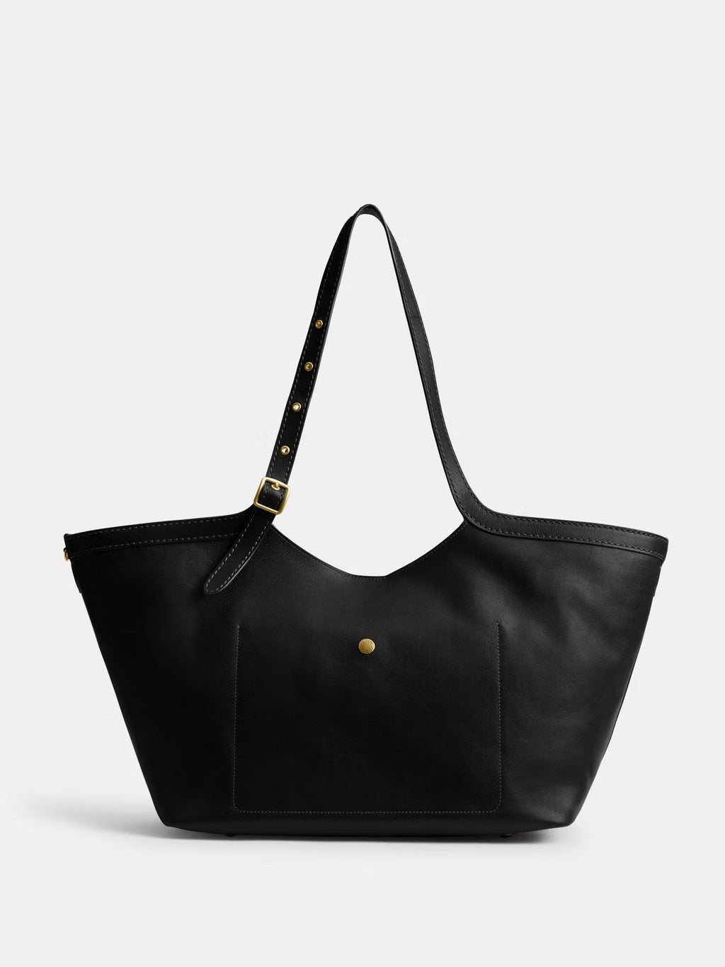 Grain Leather Tote Bag