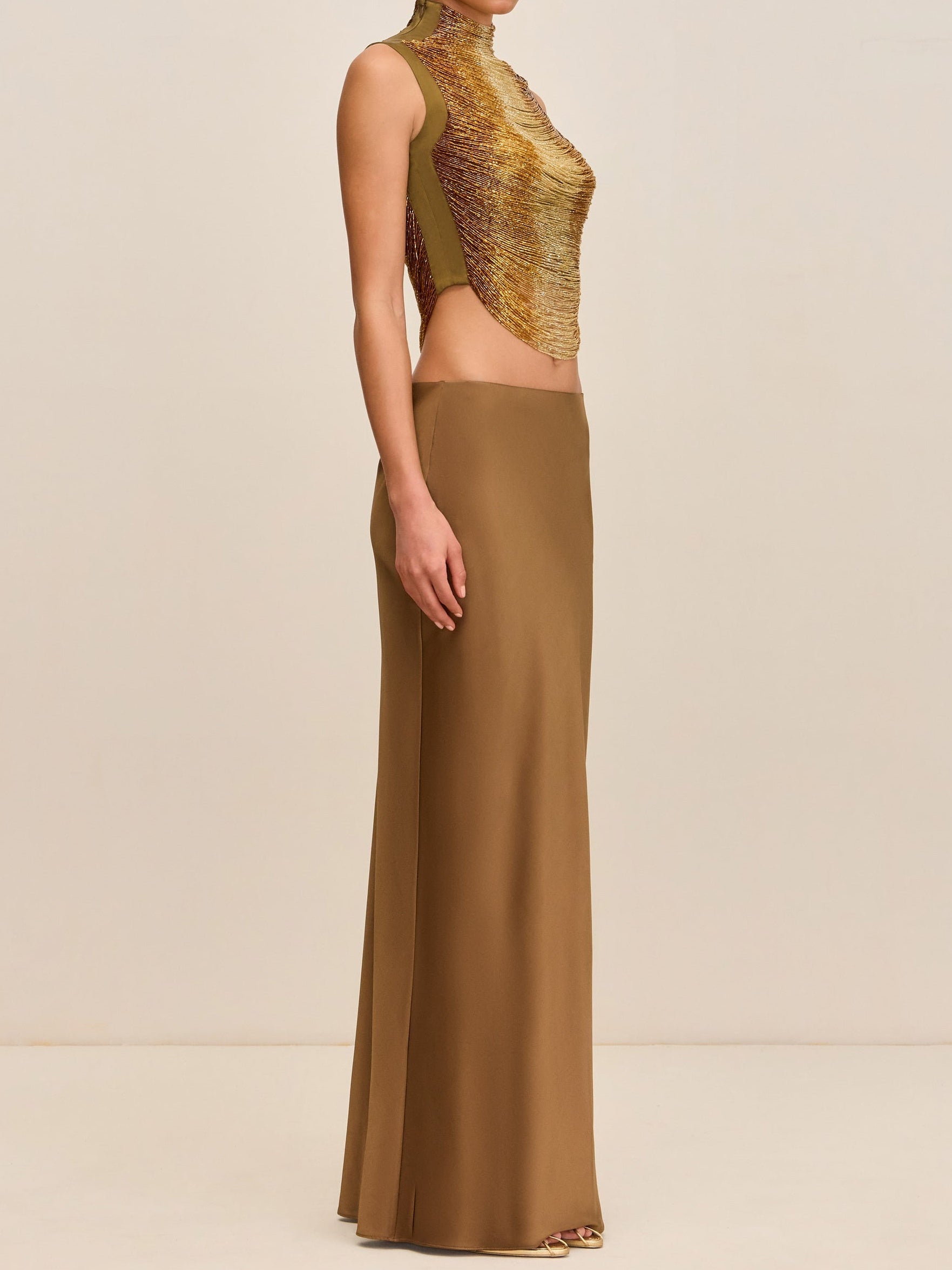 Corset Draped Gown