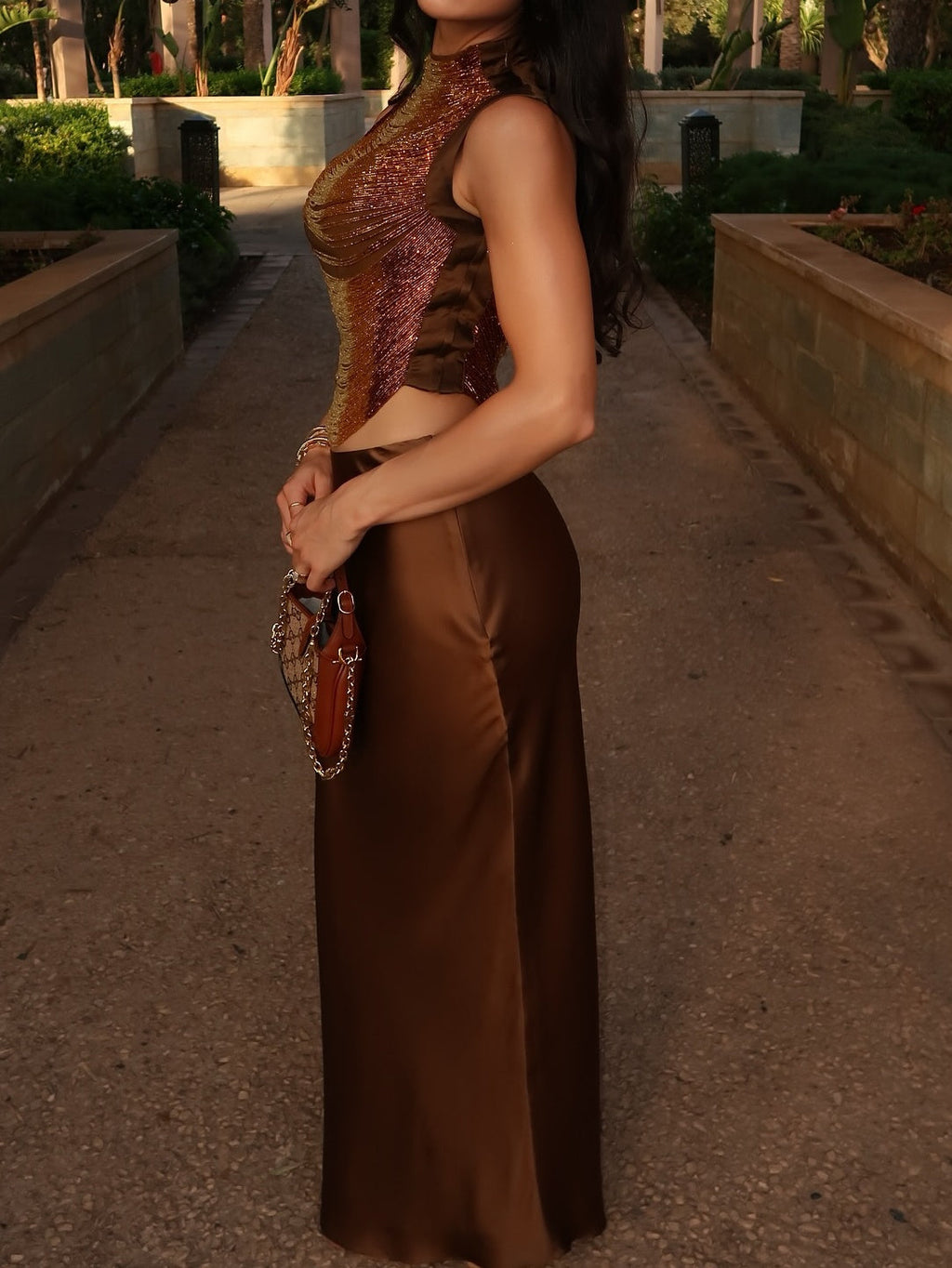 Corset Draped Gown