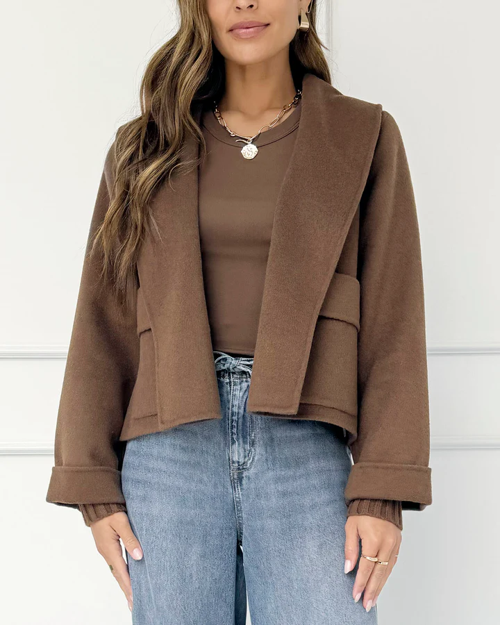 Open-front Design Icon Coat