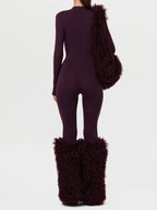 Faux Fur Plush Leg Warmers