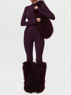 Faux Fur Plush Leg Warmers