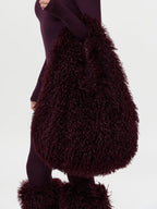 Faux Fur Plush Shoulder Bag