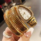 Dazzle Snake-shaped Steel Band Watch