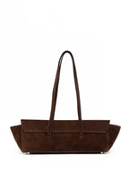 Suede & Leather Large Capacity Handbag Shoulder Bag