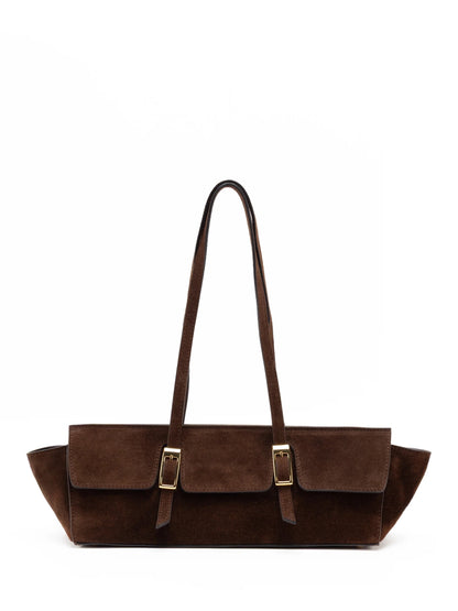 Suede & Leather Large Capacity Handbag Shoulder Bag