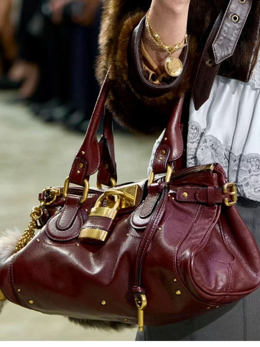 Embellished Leather Tote