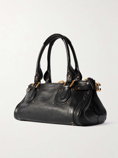 Embellished Leather Tote