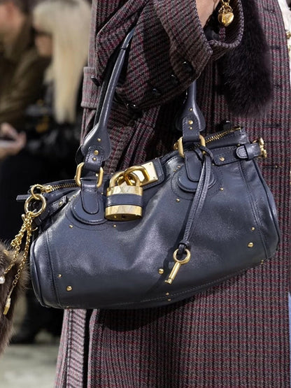 Embellished Leather Tote