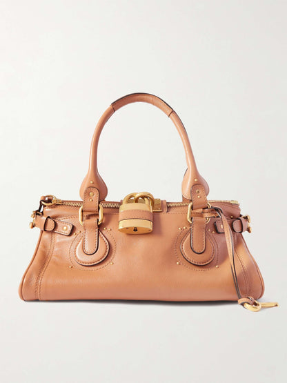 Embellished Leather Tote