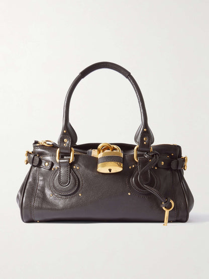 Embellished Leather Tote