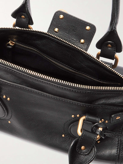 Embellished Leather Tote