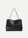 Double Flap Handbag In Calfskin Leather