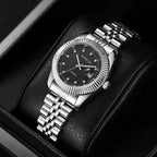 Silver Diamond Dial Two Tone Jubilee Bracelet Watch