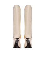 Twist Heeled Leather Boots