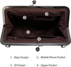 Women's Vintage Metal Lock Bag