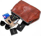 Women's Vintage Metal Lock Bag