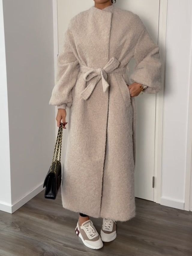 Soft Beige Long Coat