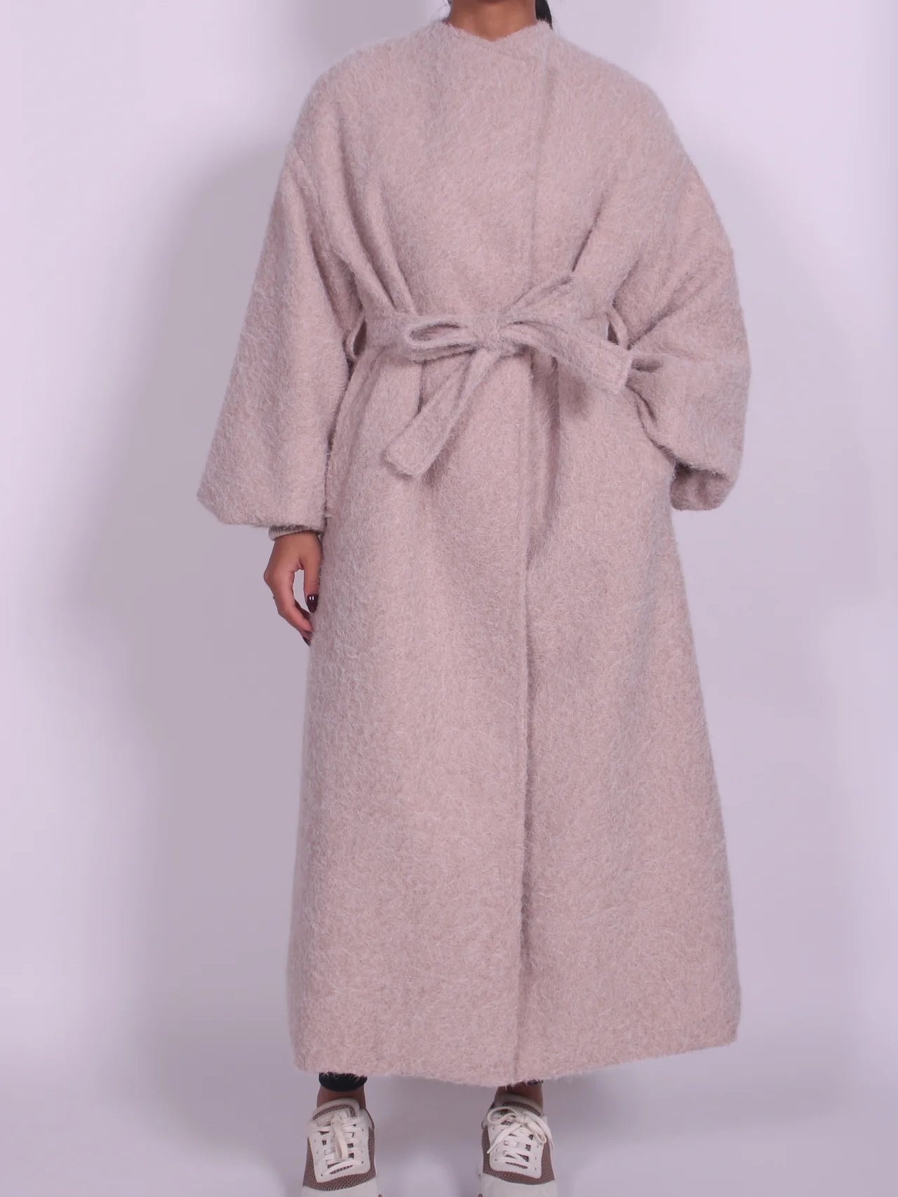 Soft Beige Long Coat