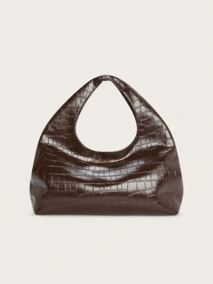 Leather Pleated Shoulder Bag