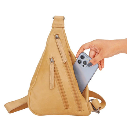 Leather Hippie Sling Bag