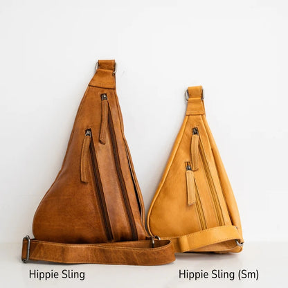 Leather Hippie Sling Bag
