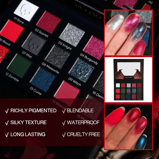 Red Eyeshadow Goth Makeup Palette