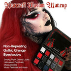 Red Eyeshadow Goth Makeup Palette