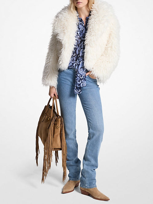 Cropped Fur Jacket