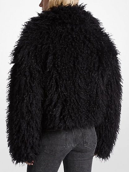 Cropped Fur Jacket
