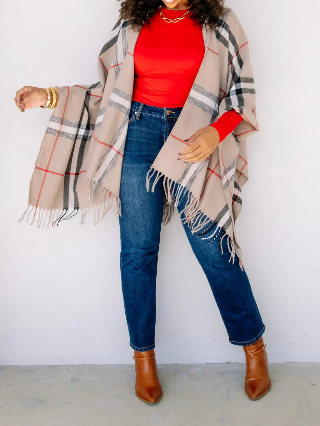 Plaid Kimono