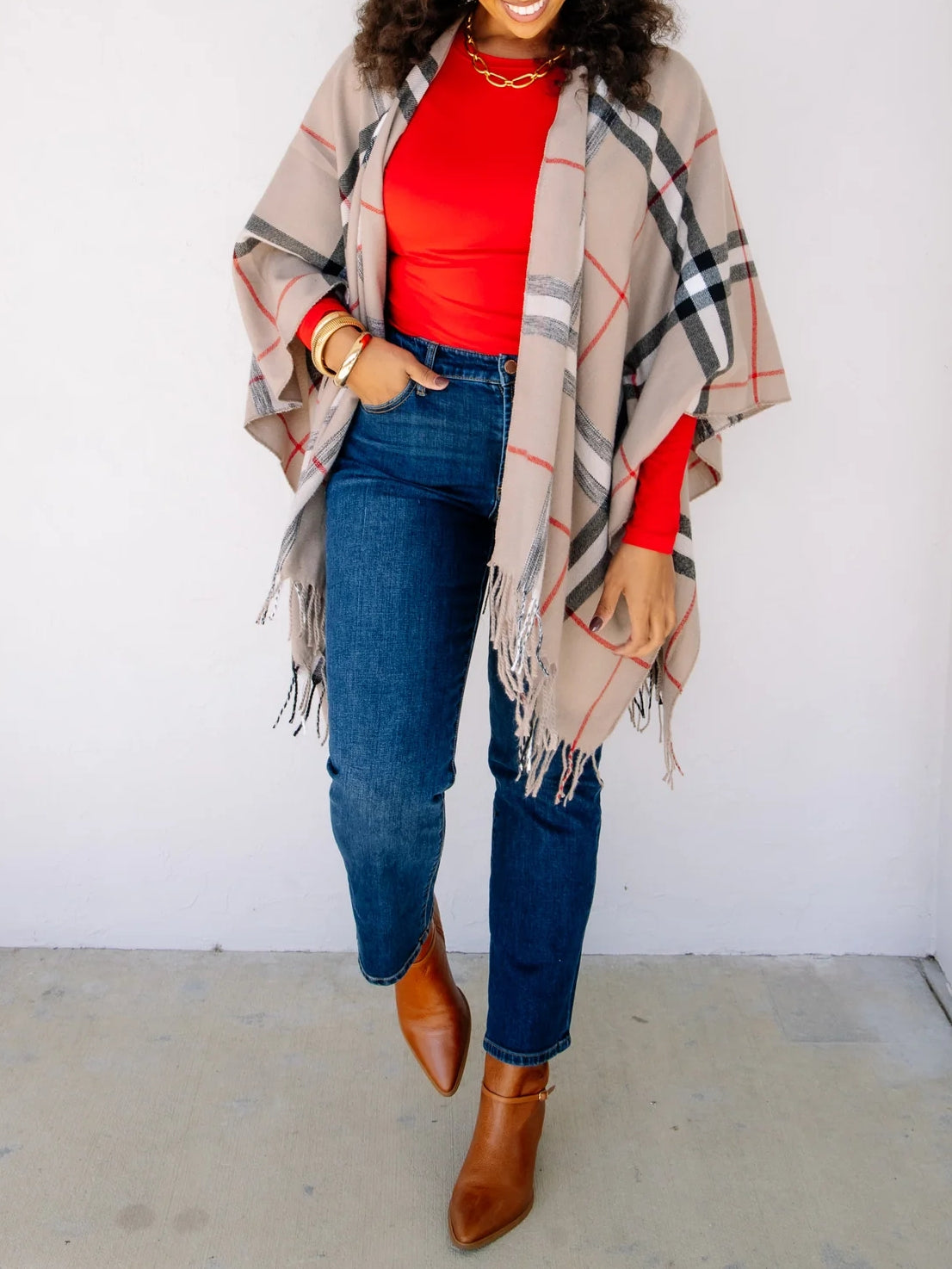 Plaid Kimono