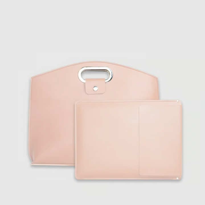 Waterproof Leather 14-16In 2PCS Laptop Bag
