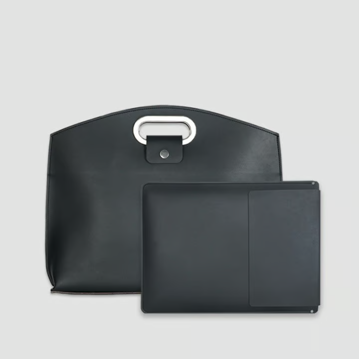 Waterproof Leather 14-16In 2PCS Laptop Bag
