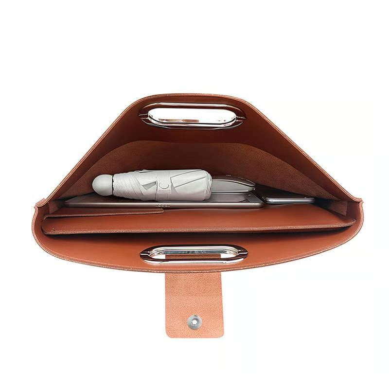 Waterproof Leather 14-16In 2PCS Laptop Bag