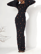Round Neck Black Dress