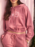 Knit Long Sleeve Top And Joggers Pajama Set
